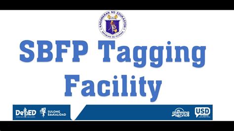 SBFP Tagging Facility .